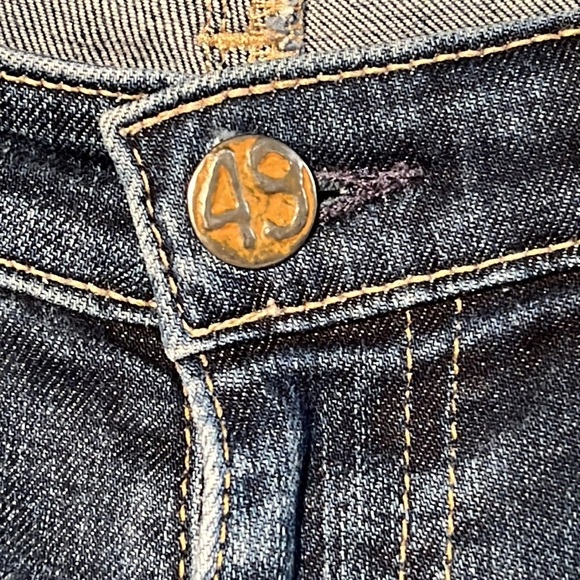 ADRIANO GOLDSCMEIED Stilt Roll-Up Cigarette Distressed Classic Wash Jeans SZ 29R - Picture 6 of 16